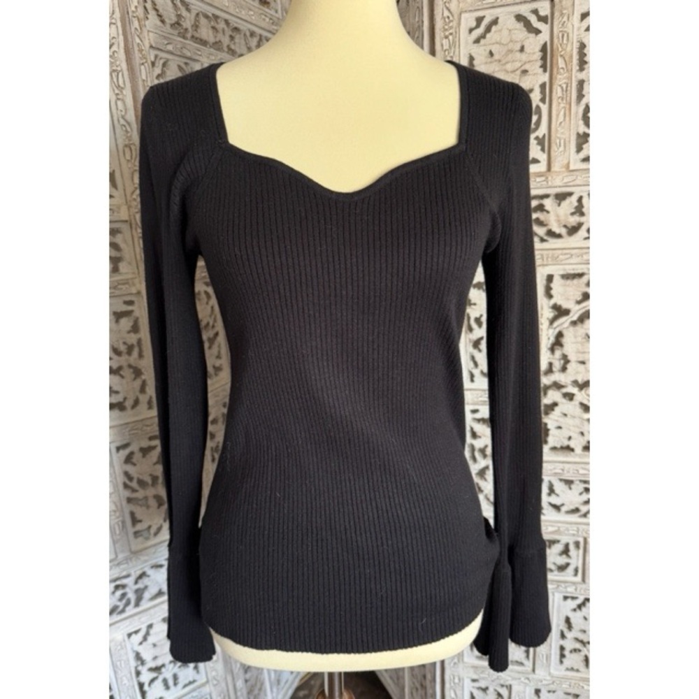LOFT Black Knit Top